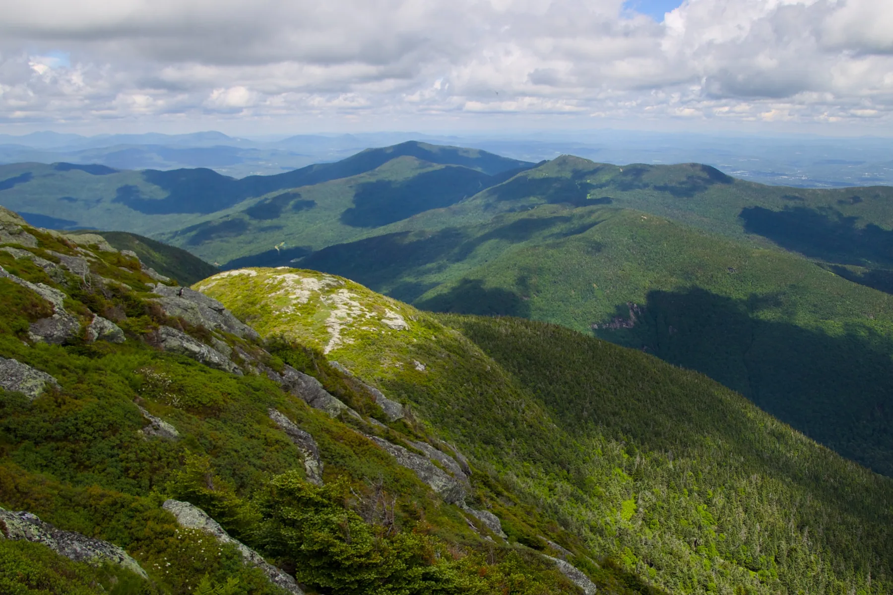 Looking across Smugglers Notch, Vermont